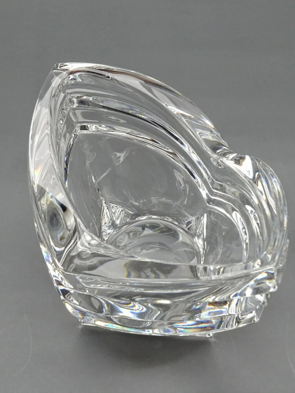 Vintage Mikasa Crystal Art Deco Votive Candle Holder/Trinket Dish - Germany